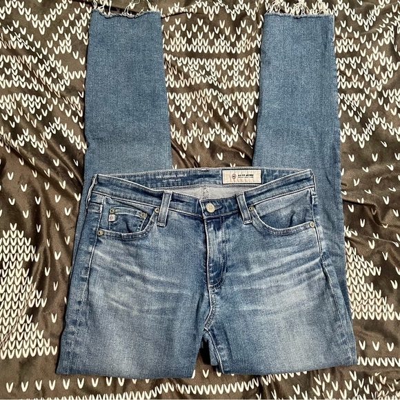 Ag Adriano Goldschmied the legging ankle blue skinny jeans 27 - Picture 1 of 6